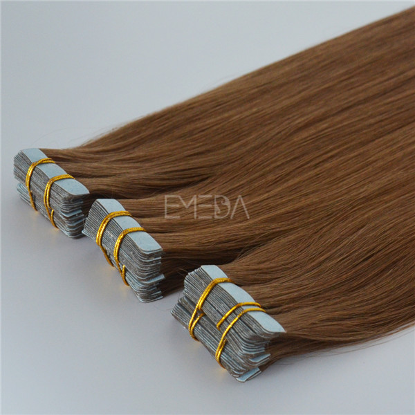 EMEDA Silk straight Tape in hair extensions Smooth hair factory-HW0079